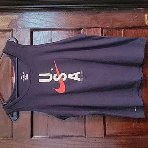 Nike USA Dri-Fit Blue Tank Top